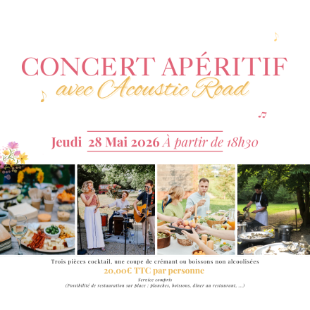 Concert apéritif Acoustic Road à Loire&amp;Sens le 28 mai 2026