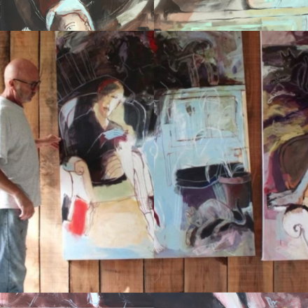 Œuvre de Denis Huneau exposée à la galerie Loire&amp;Sens - juigné sur loire